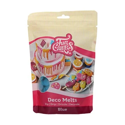 Abbildung von FunCakes Deco Melts Blau Tauchen, drippen, dippen und dekorieren! in der Mikrowelle schmelzen jede Form gießen, 250 g