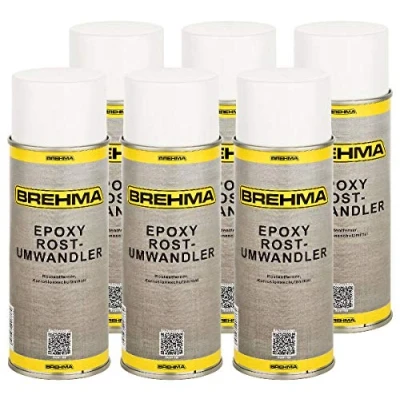 Abbildung von BREHMA 6X Epoxy Rostumwandler 400ml Spraydose Rostentferner Rostschutz Roststopp