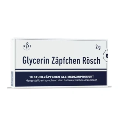 Abbildung von Glycerin Zäpfchen Rösch 2 g gegen Verstopfung