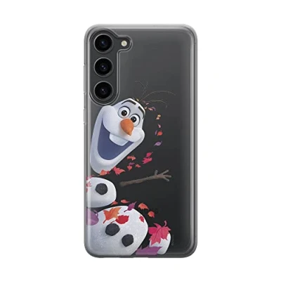 Abbildung von ERT Group Handyhülle für Samsung S23 Original und offiziell Lizenziertes Disney Muster Olaf 003 optimal an die Form des Handy angepasst, teilweise transparent