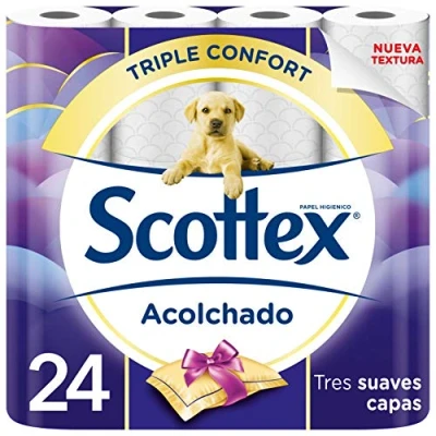 Abbildung von SCOTTEX gesteppt P24 Toilettenpapier, 24 Rollen