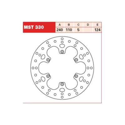 Abbildung von TRW MST330 Bremsscheibe 240 5