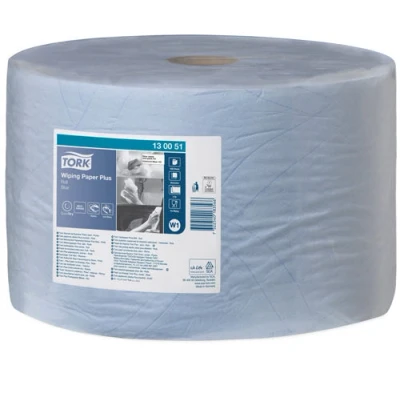 Abbildung von Rouleau de papier Tork Wiping Paper Plus bleu W1 130051