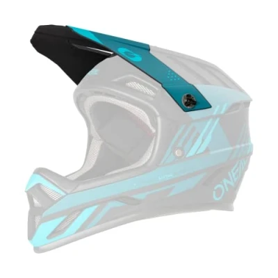 Abbildung von O&#039;NEAL Mountainbike Ersatzteile MTB Motocross Ersatzschirm für den BACKFLIP Helmet STRIKE V.23 Spare Visor Schwarz Teal One Size