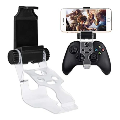 Abbildung von DLseego Xbox Series S/X Controller Phone Mount Clip,Faltbarer Handyhalter für Handyhalterung Clip Tragbarer Game Smartphone Halterung S/Xbox X Schwarz