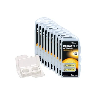 Abbildung von wns emg world Big Box Pack Duracell Activair Typ 10 Hörgerätebatterie PR70 ZL4, 60 Stück