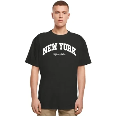 Abbildung von Upscale by Mister Tee NEW YORK College Tshirt print, Herren, Größe: XXL, Black