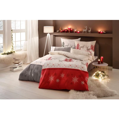 Abbildung von my home Bettwäsche &quot;Venua in Gr. 135x200 oder 155x220 cm&quot;, (2 tlg.), Winterbettwäsche, Weihnachtsbettwäsche