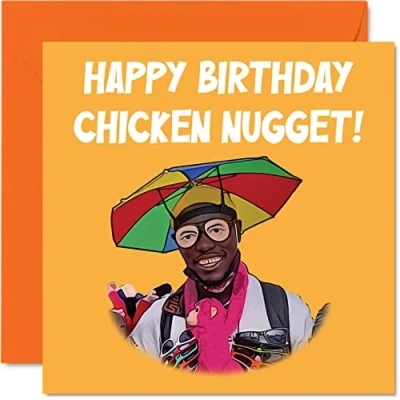 Abbildung von Lustige Geburtstagskarten Frauen und sie Huhn Nugget Very Good Nice Banter Geburtstagskarte Freundin Freund Ehemann Ehefrau Herren ihn 145 mm x Meme Witz Humor Grußkarten