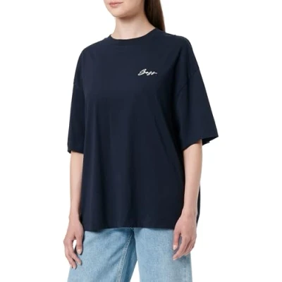 Abbildung von BOSS Eboyfriend Tshirt print, Damen, Größe: Medium, Dark blue