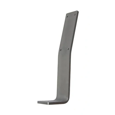 Abbildung von Gedotec Rückenlehnen Halter Metall Halterung für Sitz Bank &amp; Betten zum Anschrauben Stahl Rohstahl lackiert Profil 60 x 8 mm 1 Stück Design Lehnenbügel L Form