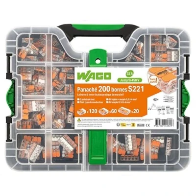 Abbildung von WAGO Koffer 200 Klemmen S221 (120x2E + 60x3E 20x5E)