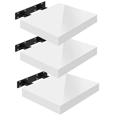 Abbildung von Woltu Wandregal, 3 tlg., Wandboard freischwebend Schweberegal Holz Board