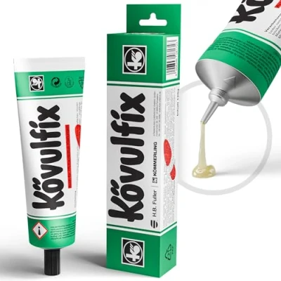 Abbildung von 3x Extragroße Tube 120g Kövulfix Rekord Schuhkleber extra stark der wasserfeste und elastische Textilkleber Sohlenkleber Absatzkleber Lederkleber Alleskleber von Langlauf Schuhbedarf (3 Tuben)