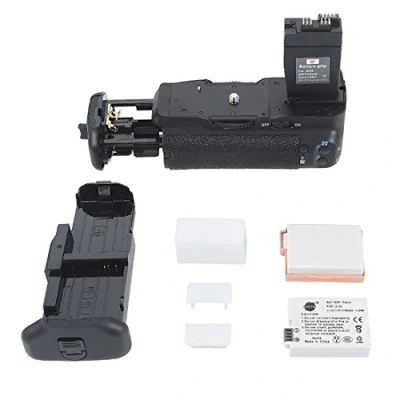 Abbildung von DSTE® Batterie Griff für Canon EOS 550D 600D SLR Digital Kamera als BG E8 mit (2 packung) LP