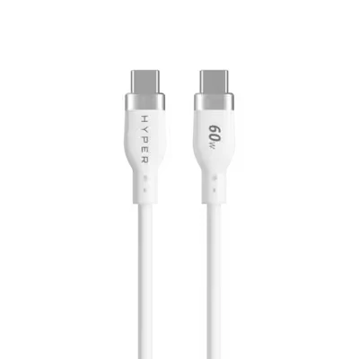 Abbildung von 0 Hyper® HyperJuice USB C Silikon Ladekabel (1.5m/5ft) Weiß
