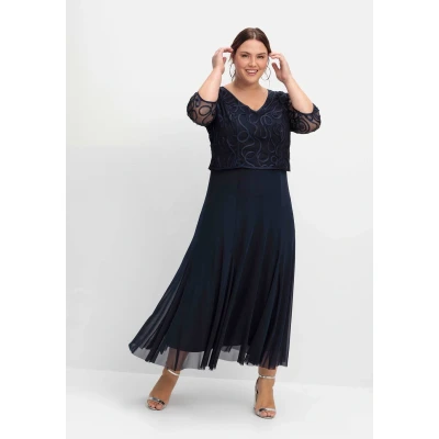 Abbildung von Sheego Ballkleid, Damen, Größe: 54, Tiefblau