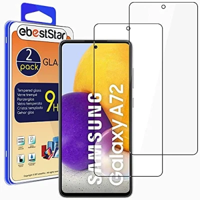 Abbildung von ebestStar {2 Stück) Panzer Schutz Glas für Samsung Galaxy A72, 3D Displayschutz, 9H gehärte Glas, Abgerundete, Blasenfrei