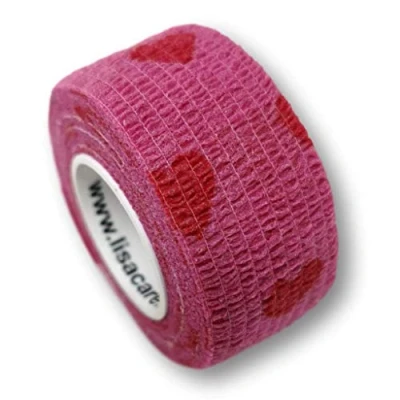 Abbildung von LisaCare Fingerpflaster 2,5cm x 4,5m 2er Herzen Rosa 2 St