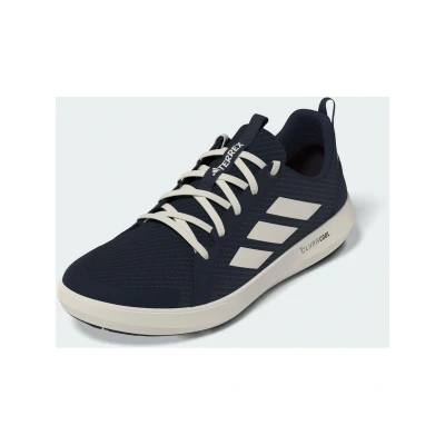 Abbildung von Adidas Boat Lace Bootsschuh Unisex schwarz weiß. Größe 42 2/3