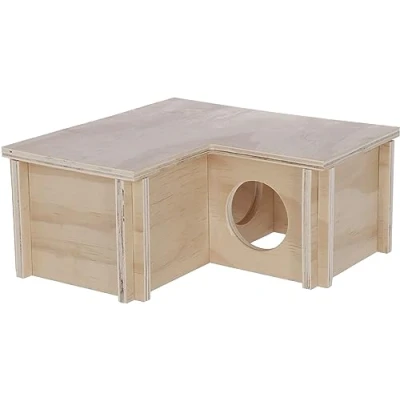 Abbildung von Kerbl Pet Hamsterhaus Natural, 3 Kammern 24 x 11 cm