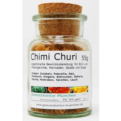 Abbildung von Asado Chimi Churri Chimichurri Gewürzmischung 55g im Glas Gewürzkontor München