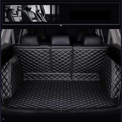 Abbildung von Auto Kofferraummatten für BMW X5 XDrive 45e 2022 2021 G05,Kofferraumschutz Kofferraumwanne Fahrzeugteppich Verschleißfest wasserdichte AutozubehöR,Full Cover Black