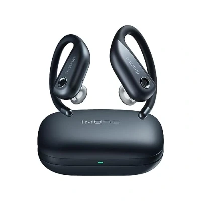 Abbildung von 1MORE Fit S50 Open Ear Kopfhörer 5.3 Bluetooth, Sport Kabellos mit Mikrofon, True Wireless Earbuds, Schnellladung, 38 Stunden Spielzeit, ENC Anruf Noise Cancelling, IPX7 (Schwarz)