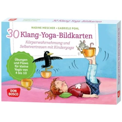 Abbildung von 30 Klang Yoga Bildkarten: Körperwahrnehmung und Selbstvertrauen mit Kinderyoga. Übungen Flows für kleine Yogis von 4 bis 10. Spielerisch Stress ... innere Balance. Ideen auf Bildkarten)