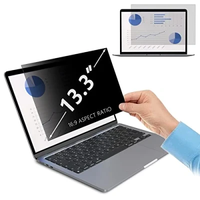 Abbildung von PaceBid 13,3 Zoll 16:9 Privacy Filter Datenschutzfilter Folie Screen Filter, Anti Spionage Laptop und Monitor Blickschutzfolie für