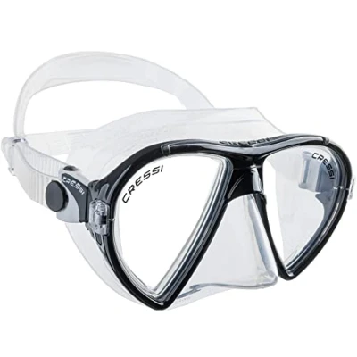 Abbildung von Cressi Ocean Mask Schnorchelmaske Ocean, Transparent/Aquamarin, Einheitsgröße, Erwachsene Unisex
