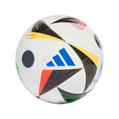 Abbildung von adidas Performance Fussballliebe League Football KIDS Fußball, Größe: 4, White black glow blue
