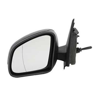 Abbildung von Außenspiegel Johns 48 05 37 13 links schwarz Einstellung: Seilzug, asphärisch RENAULT: Twingo 3 Schrägheck, SMART: Forfour II Schrägheck