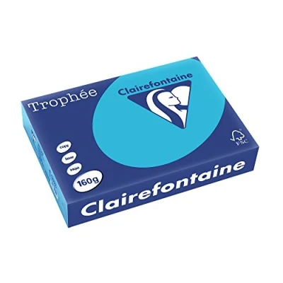 Abbildung von 4 x Clairefontaine Kopierpapier Trophee A4 160g/qm VE=250 Blatt royalb