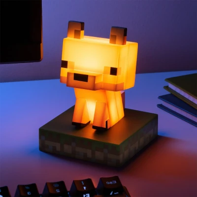 Abbildung von Paladone Minecraft Offiziell lizenziertes Fuchs freistehendes Schreibtischlicht, Spielzimmer Dekor und Merchandise für Jungen Mädchen, Nachtlicht Geschenk Zubehör Schlafzimmer