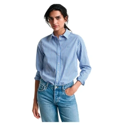 Abbildung von GANT Shirt Hemdbluse, Damen, Größe: 40, Perfect blue