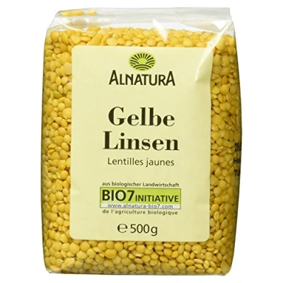 Abbildung von Alnatura Bio gelbe Linsen, 500g