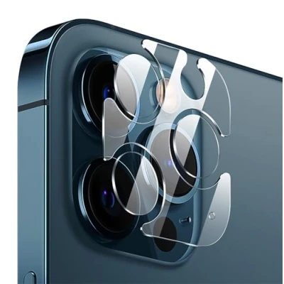 Abbildung von GIOPUEY Kamera Schutzglas Kompatibel mit iPhone 15 Pro Max, 4 Stück HD Glas Schutzfolie [Kratzfest] Camera Protector für