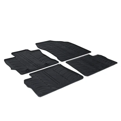 Abbildung von Gledring 0266 Fußmattensatz Gummi vorne und hinten 4 schwarz 750mm 550mm TOYOTA: Auris Schrägheck, Kombi