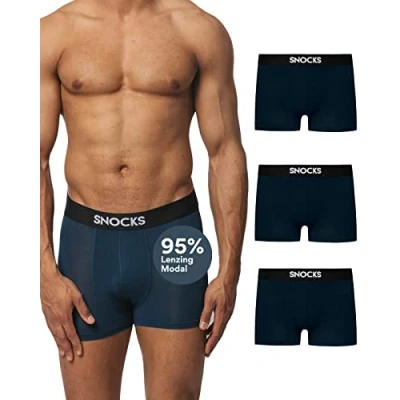 Abbildung von Snocks 3 PACK Panties, Herren, Größe: Large, Blau