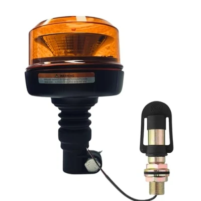 Abbildung von Matel Service Warnleuchte Rundumleuchte 12 LED Zwei Sechs Blitz Rotation 12V 24V Aufsteckrohr