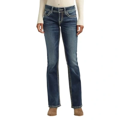 Abbildung von Silver Jeans Co. Damen Suki Mid Rise Bootcut Jeans, Indigo, 28W x 32L