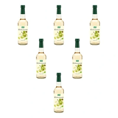 Abbildung von Byodo Bio Weißweinessig 6% Säure Premium Essig, Vielseitiger Geschmack, Ideal für Salatdressings &amp; Marinaden, Ökologisch Vegan, 6er Pack (6 x 0,50l)