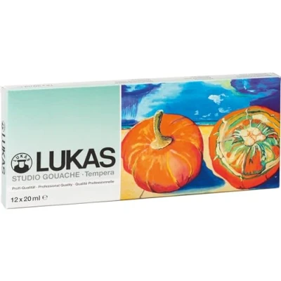 Abbildung von LUKAS Temperafarben 12x 19,0 ml