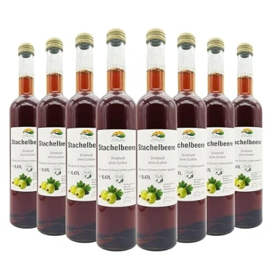 Abbildung von BLEICHHOF® Stachelbeersaft Direktsaft, vegan (8x0,47l)