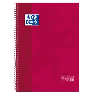 Abbildung von Oxford 944394 Heft mikroperforiert A4, 80 Linienpapier, rot