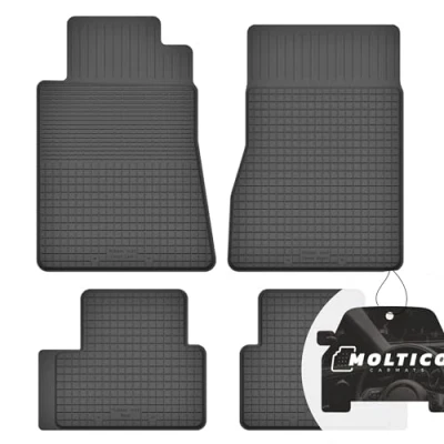 Abbildung von Gummimatten mit Rand Auto Fußmatten Gummi Automatten Passgenau 4 teilig Set passend für Mercedes A W169 2004 2011