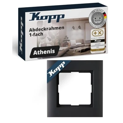 Abbildung von Kopp 402115061 Athenis Abdeckrahmen, 1 fach, Anthrazit