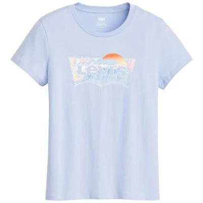 Abbildung von Levi&#039;s THE Perfect TEE Tshirt print, Damen, Größe: XXS, Wave fill kentucky blue