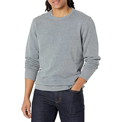 Abbildung von Amazon Essentials Herren Fleece Sweatshirt mit Rundhalsausschnitt (erhältlich in Big &amp; Tall), Hellgrau Meliert, XS